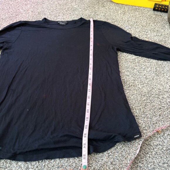 Prana Long Sleeve Top - Women's Lightweight Black Tee Shirt - Size M - Picture 4 of 9